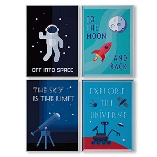 Pillow & Toast Limited Edition Space Wall Art - Fun Gifts For Him