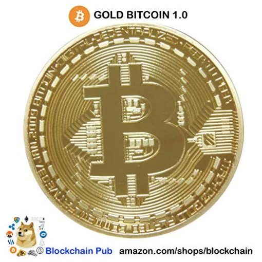 Gold Plated Bitcoins - Fun Gifts For Him