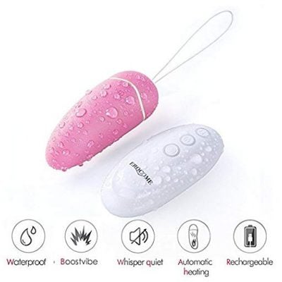 URSAMINOR Wireless 12 Frequency Waterproof Auto-heating Silicone Love Egg - Fun Gifts For Him
