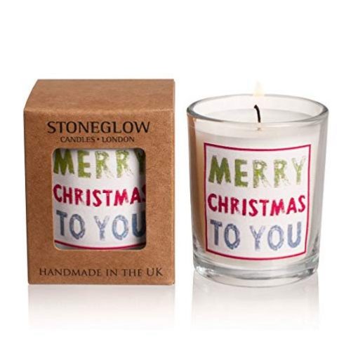 Stoneglow Votive Candle Occasions Merry Christmas to You - Fun Gifts For Him