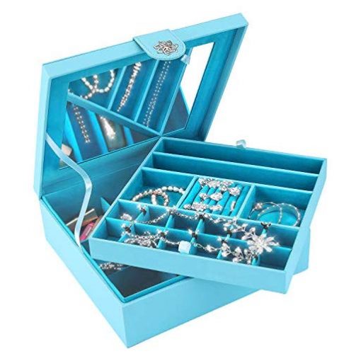 SMONET Huge Jewelry Box Organizer 28 Section Classic Holder - Fun Gifts For Him