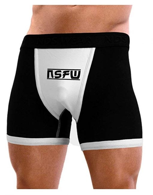 NSFW Not Safe for Work Mens Boxer Brief - Fun Gifts For Him