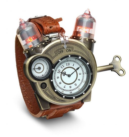 Steampunk-Styled Tesla Analog Watch - Fun Gifts For Him
