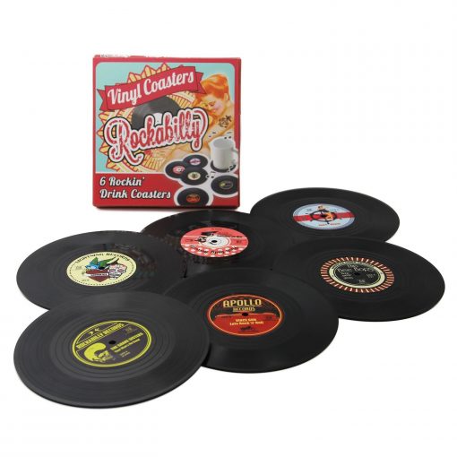 Retro Vinyl Record Disk Coaster - Fun Gifts For Him