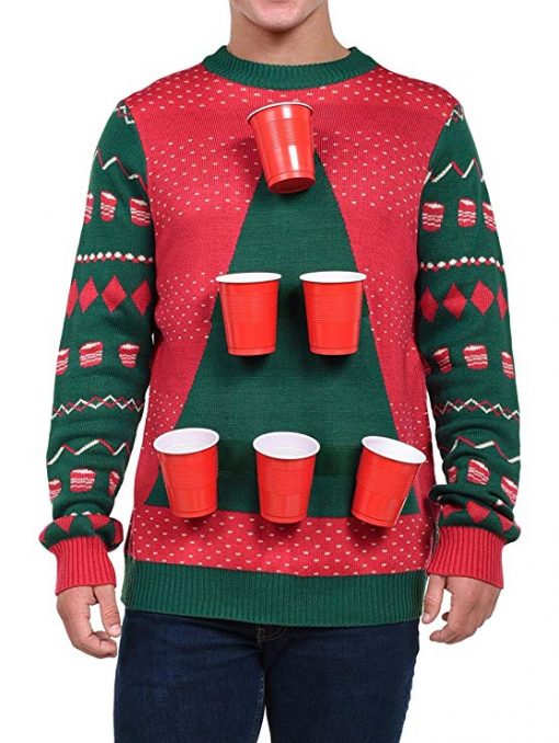 Beer pong christmas sweater - Fun Gifts For Him