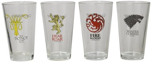 Game of Thrones Collectible Pint Glass Set - Fun Gifts For Him
