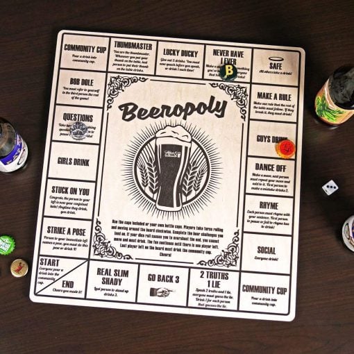 Beeropoly Beer Drinking Game by HomeWetBar - Fun Gifts For Him