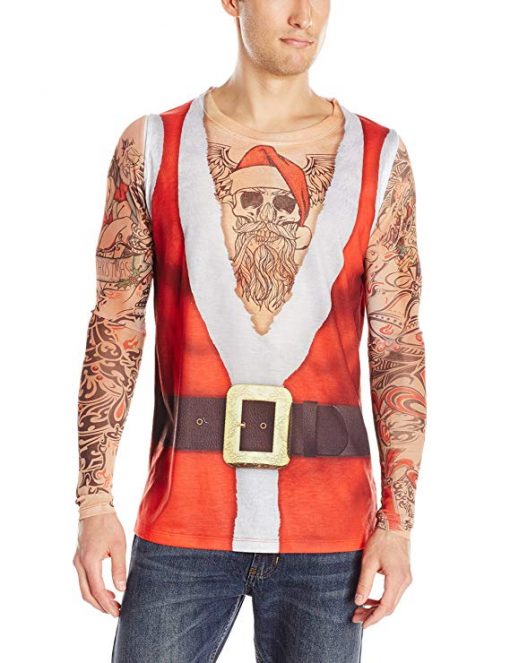 Santa Suit with Tattoos Top - Fun Gifts For Him