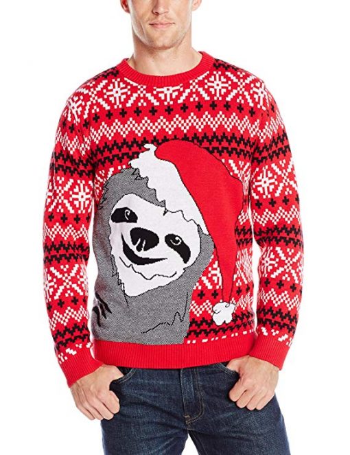 Slothy Christmas Ugly Christmas Sweater - Fun Gifts For Him